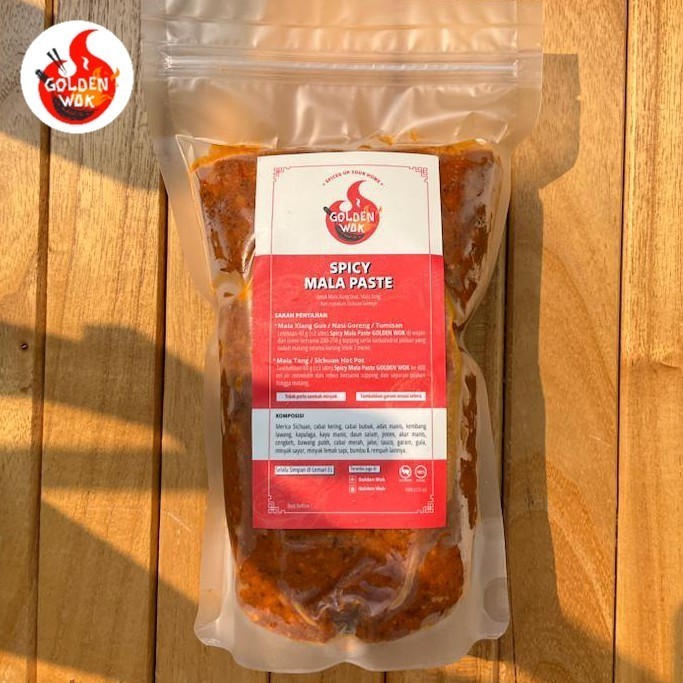 

Spicy Mala Paste Golden Wok - Bumbu Hotpot Halal, Mala Xiang Guo/Tang