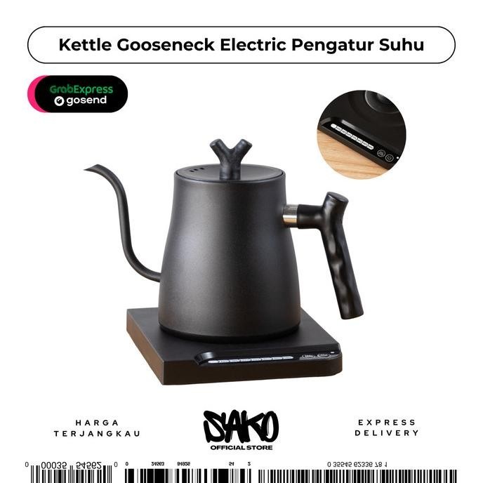 Kettle Leher Angsa Elektrik 1000Ml Pengatur Suhu Gooseneck Electric