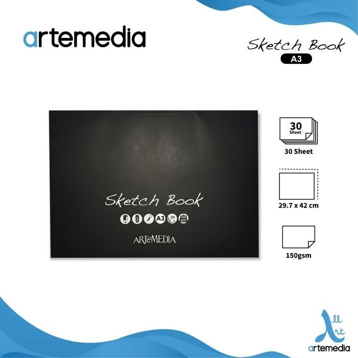 

Artemedia Sketch Book A3 / 150gsm 30 sheets Best Seller