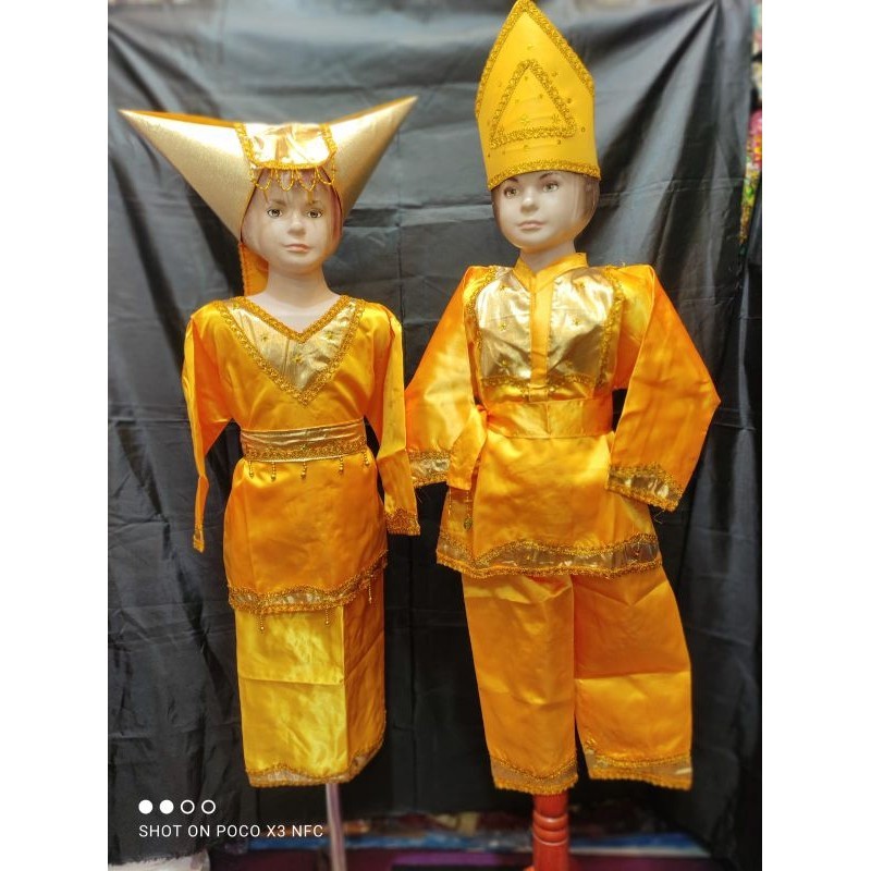 Baju Tari Anak TK Pasangan/ Baju Karnaval TK Pasangan/ Baju Padang Anak/ Baju Minang Anak TK