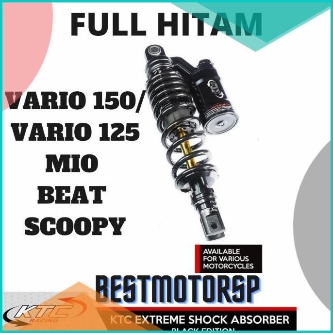 Shock Shockbreker Ktc Beat Vario 150 125 Mio Black Series Tabung hitam