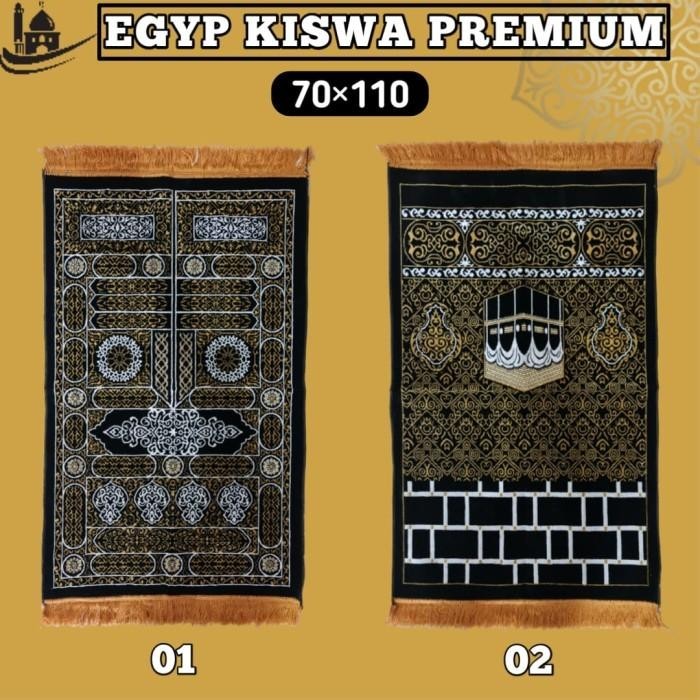 BISA COD - SAJADAH PREMIUM TURKEY TURKI KISWA / PINTU KABAH / HAJAR ASWAD/ KABAH