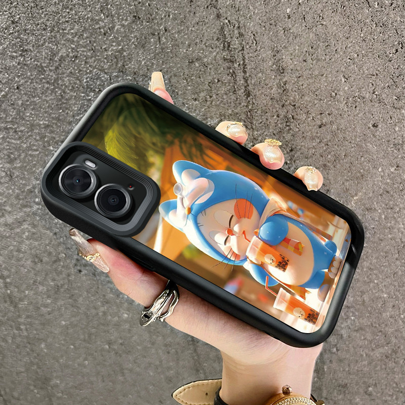 Casing Hp OPPO A36 OPPO A76 OPPO A96 Case HP Doraemon pola desain baru Casing lensa kamera Softcase 