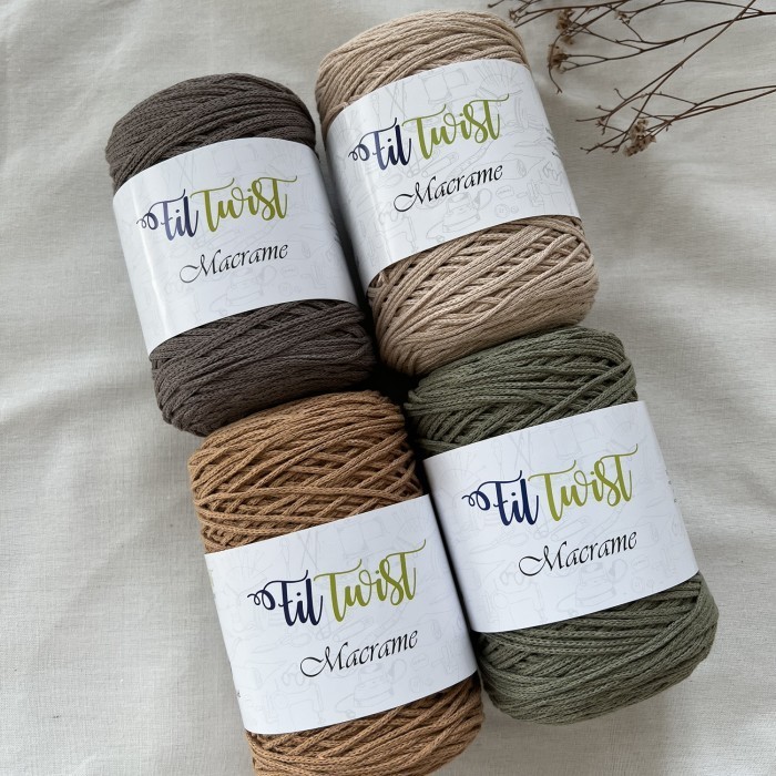 

Benang Fil Twist Macrame 250gr