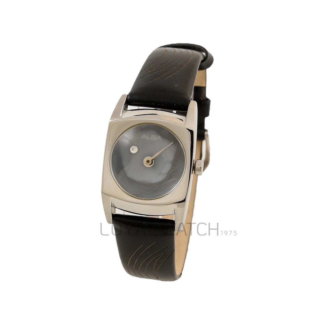 Jam Tangan Alba Wanita AP3037 Silver Hitam Original Garansi Resmi