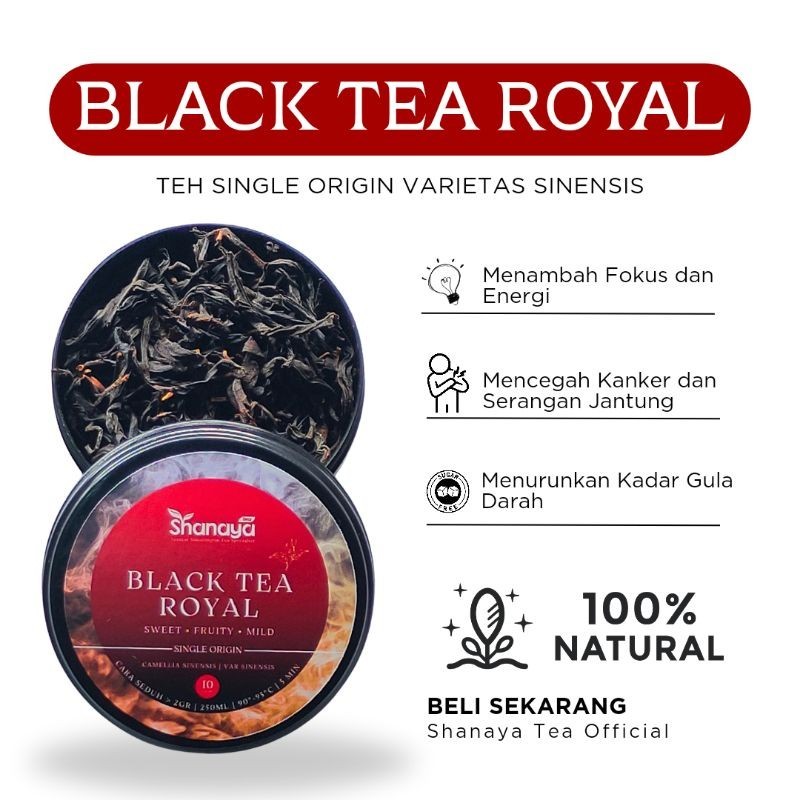 

Blacktea Royal Varietas Sinensis 10gr | Shanaya Tea