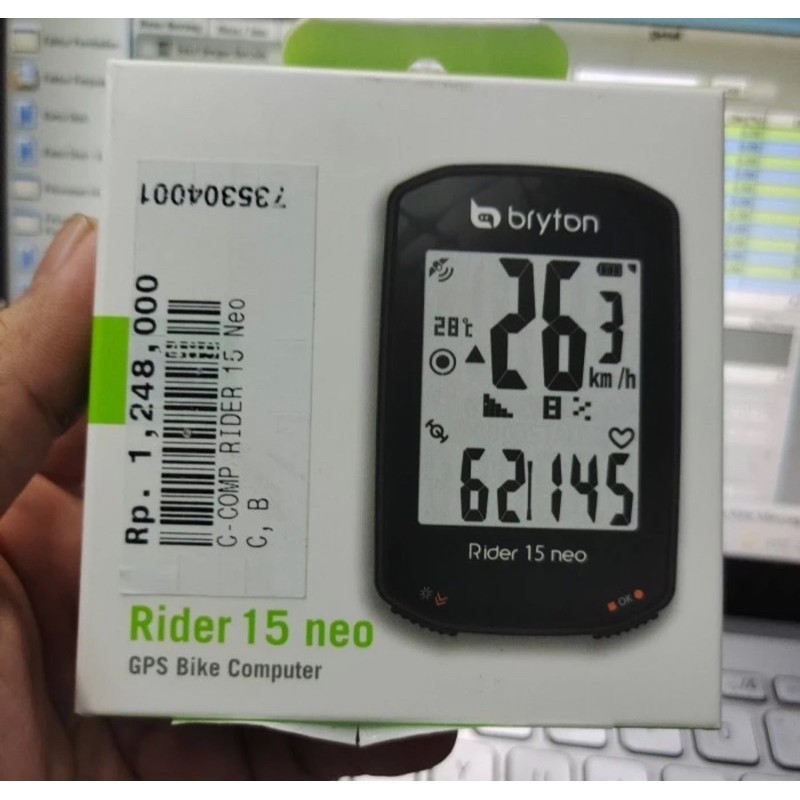 T. Bryton Rider 15 Neo C GPS Cadence Bike Computer BundleBryton Rider  GARANSI RESMI