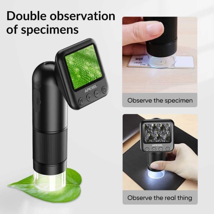 Mikroskop Portable Digital Ips Hd Screen Rechargeable Microscope