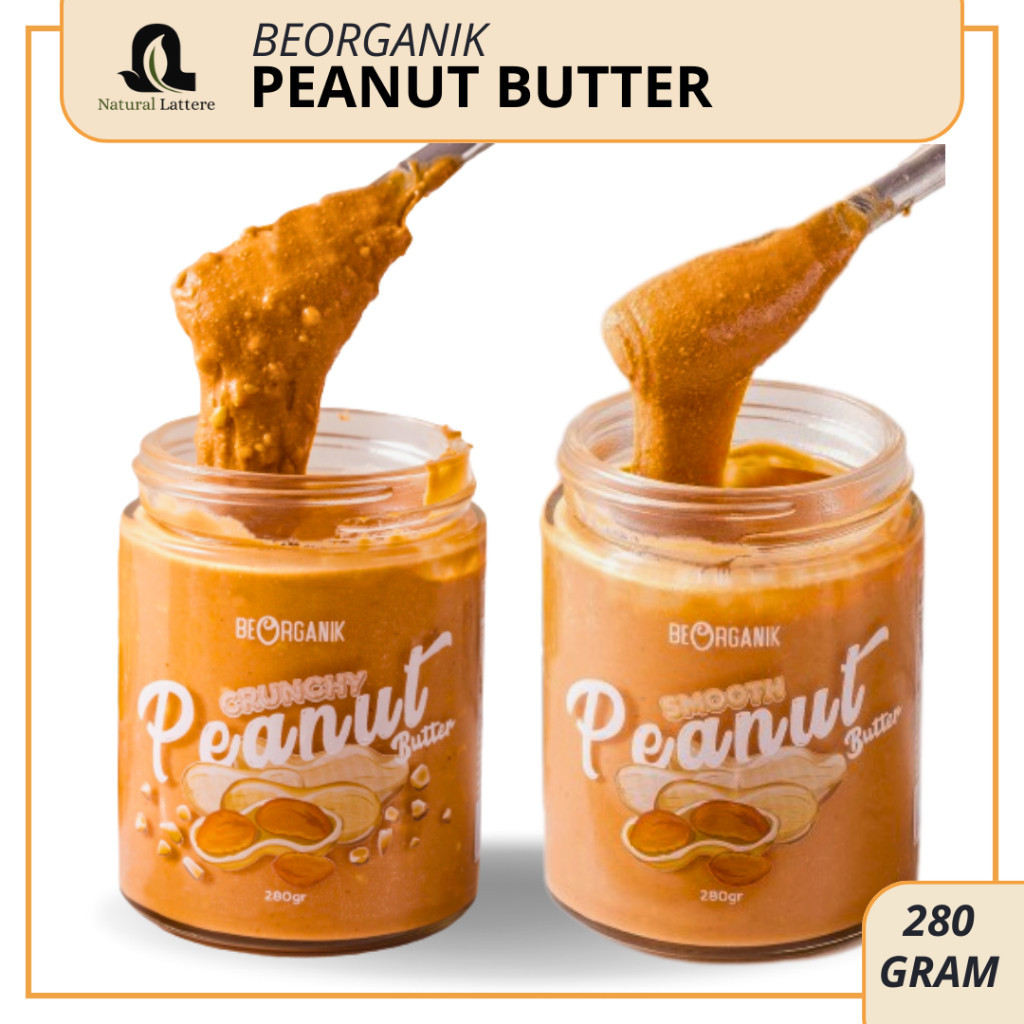 

Beorganik Selai Kacang / Peanut Butter Original Crunch Smooth