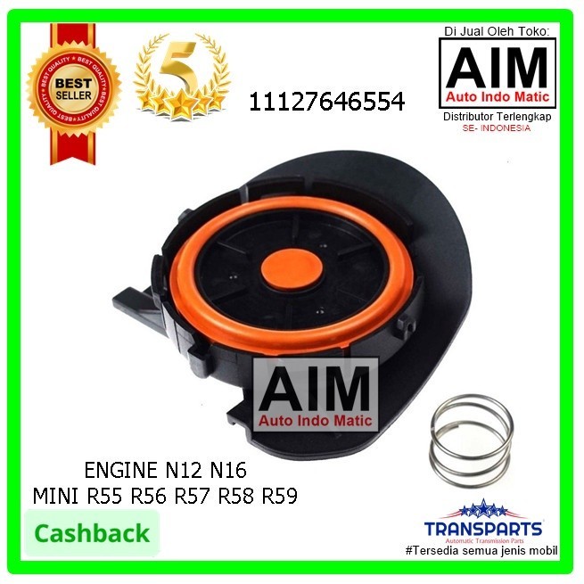 Pcv Vakum Valve Tutup Klep Mesin N12 N16 Mini Cooper 11127646554