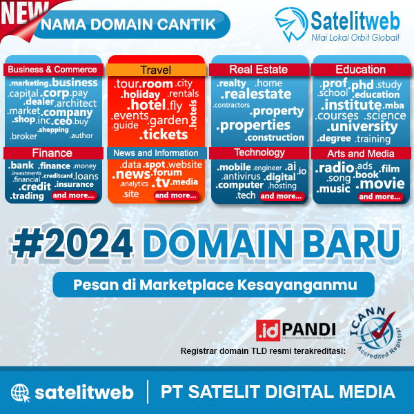 Promo Nama Domain Murah untuk Pembuatan Website, Landing Page, dan Digital Marketing Branding Online