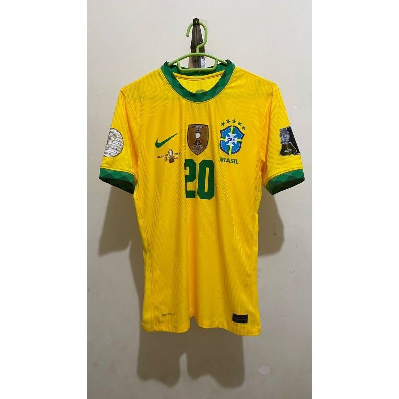 Jersey Brazil home 2020/2021 Player Issue Final Copa Amerika