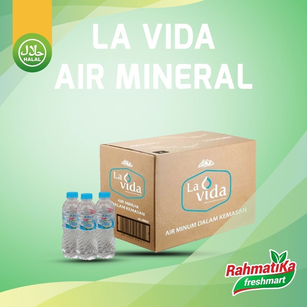 

La Vida Air Mineral Botol 1 Dus (24 pcs x 330 ml)