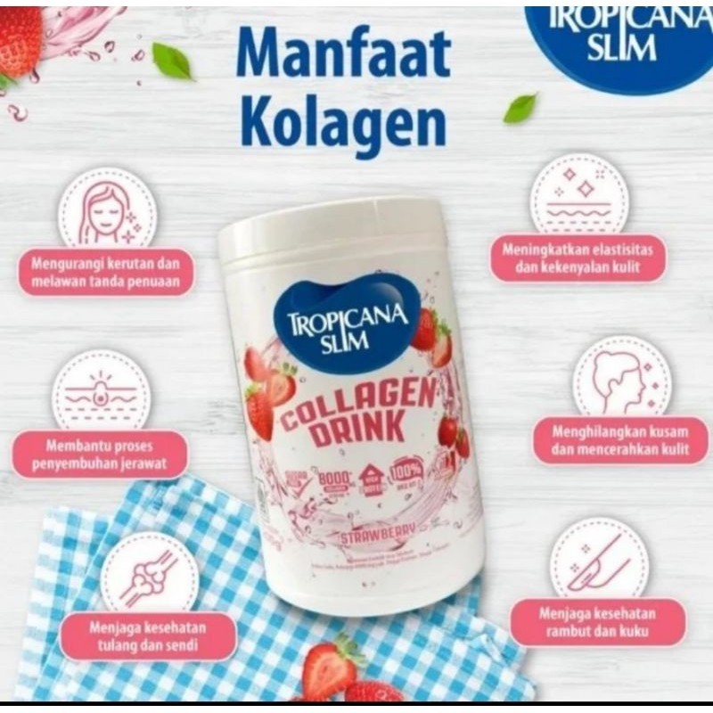 Tropicana Slim Collagen Drink Strawberry 200gr