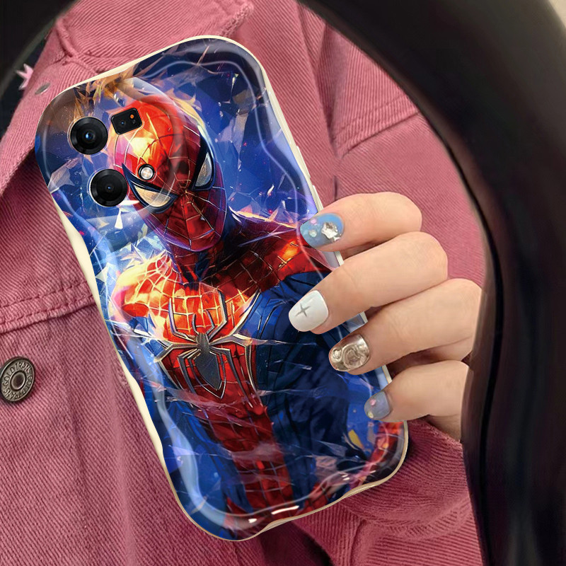 Casing Hp OPPO Reno 7 4G Reno 8 4G F21 Pro F21s Pro Reno 4 Pro Reno 6 Case Marvel Spider Man pola So