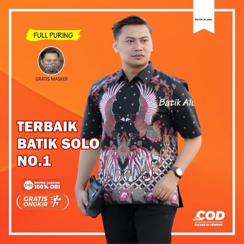 Batik Aluna Kemeja Lengan Pendek PD 005