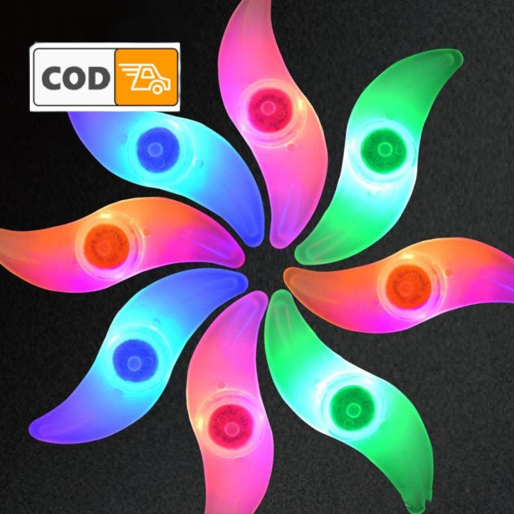 Lampu Velg Sepeda Efek Putaran Ban LED RGB Warna Warni Colorful Bicycle Wheel Light 1PCS