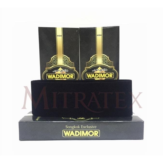 Peci Songkok Kopiah Wadimor AC Hitam (Grosir)