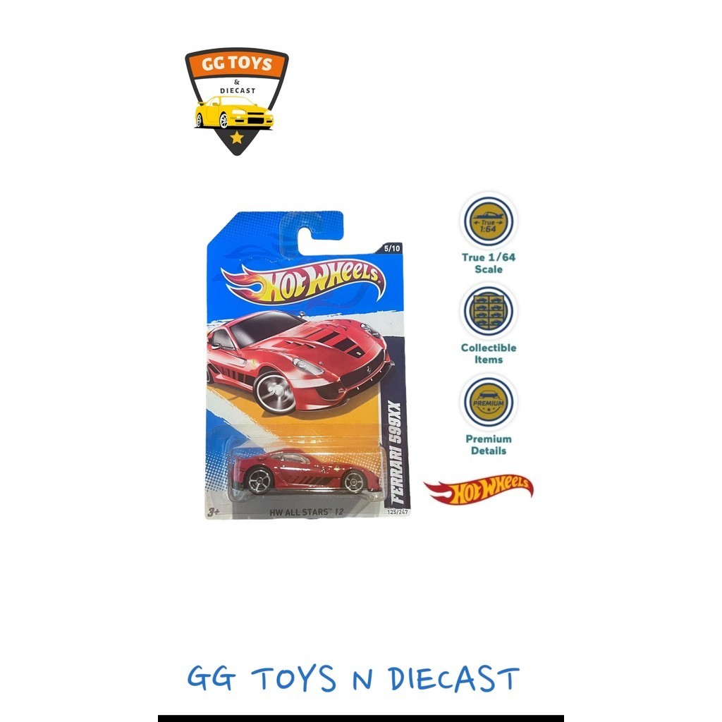 Hotwheels Hot Wheels HW Ferrari 599xx Merah (Rare)