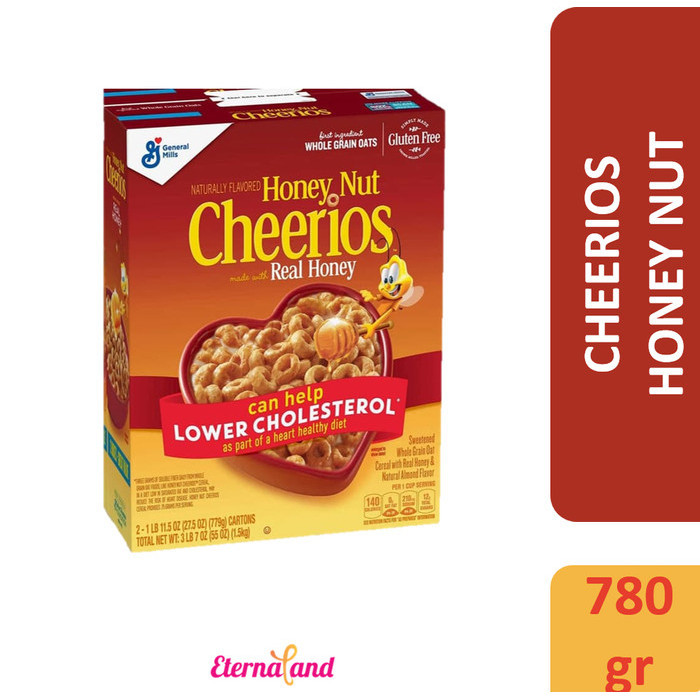 

Orea - Cheerios Honey Nut 780 Gr (27.5 Oz) - Sereal Sarapan Cheerios Honeynut