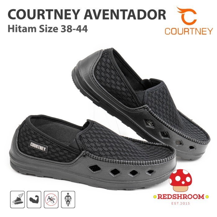 Sepatu Ardiles Courtney AVENTADOR HITAM - Fashion Casual Pria