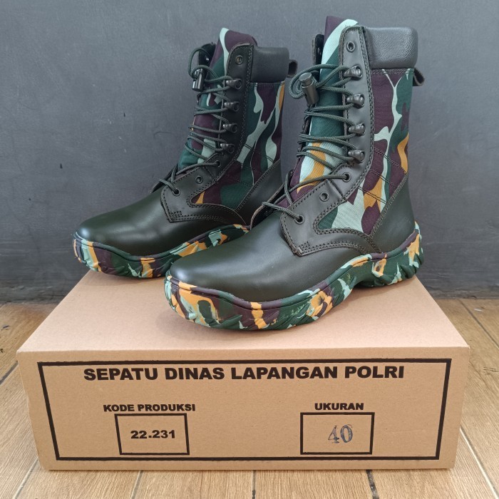 Sepatu PDL Loreng Jatah Brimob