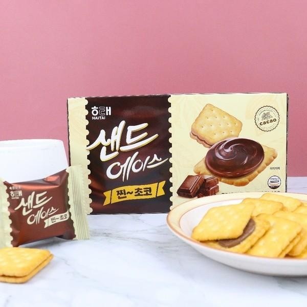 

Haitai Ace Sand Choco Biscuit Cracker - Snack Biskuit Cokelat Korea 049