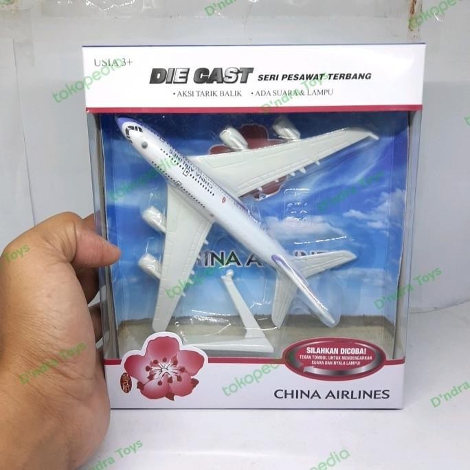 Diecast Series Pesawat Terbang CHINA AIRLINES Miniatur Pesawat Besi