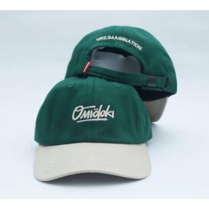 TOPI DISTRO OMDK POLOCAP- TOPI DISTRO - TOPI PREMIUM- TOPI DISTRO PRIA - hitam cream