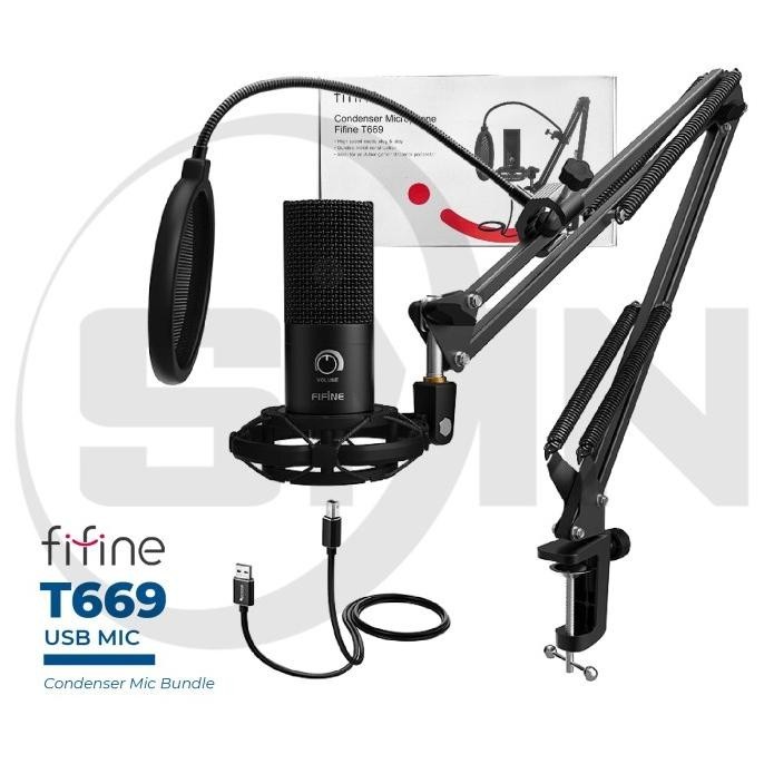 Mic Fifine T669 Usb Microphone Bundle Set For Streaming Asmr Podcast
