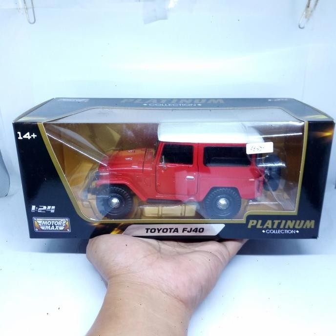 1:24 motormax Diecast Mobil Toyota FJ40 Miniatur Mobil Toyota Hardtop