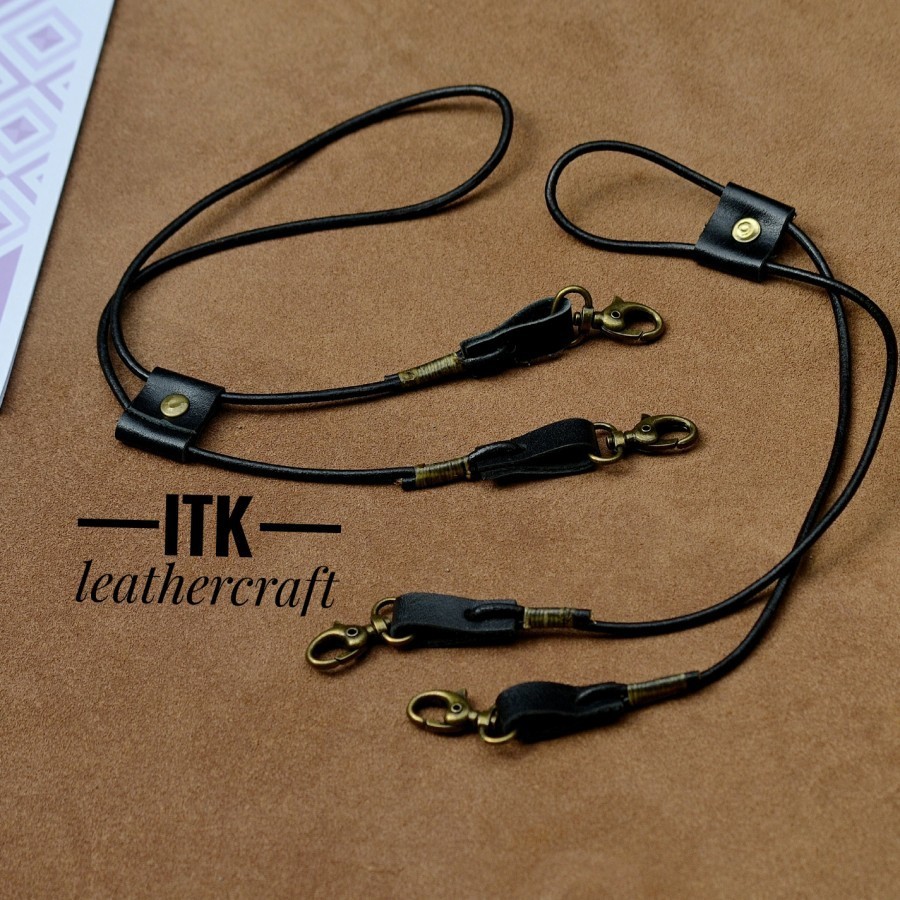 strap masker strap masker kulit asli tali masker kulit unisexx