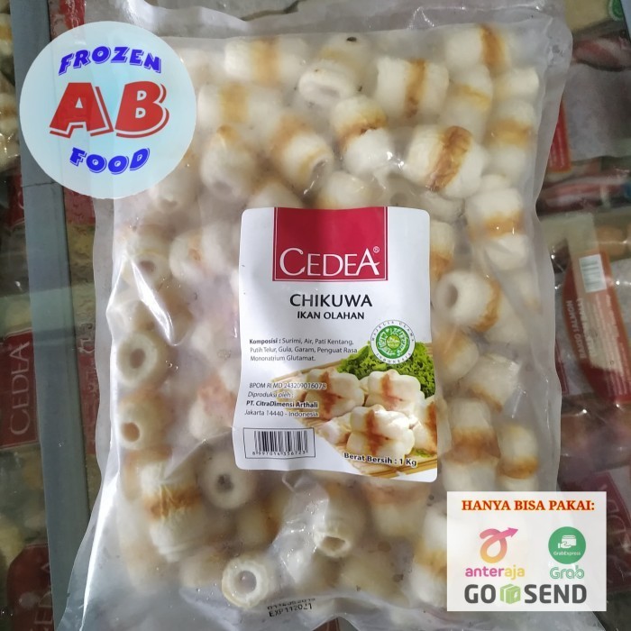 

Ayala - Cedea Chikuwa Mini 1 Kg Frozen Seafood Ikan Olahan Chikuwa Fish 1000Gr