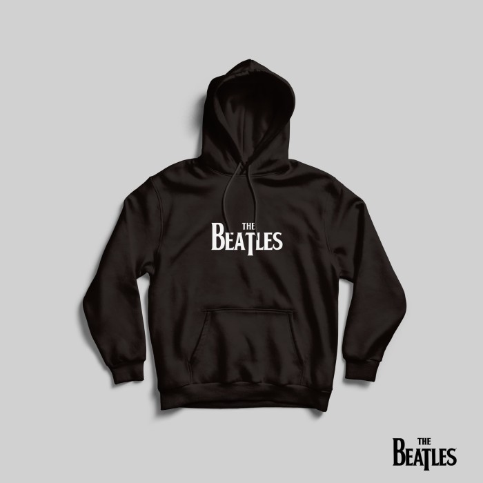 Hoodie The Beatles - Beatles Logo White