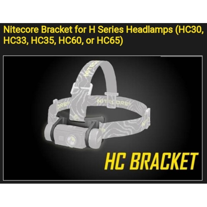 Nitecore Braet + Headband For Hc Series Hc33 , Hc35, Hc60 Dan Hc65