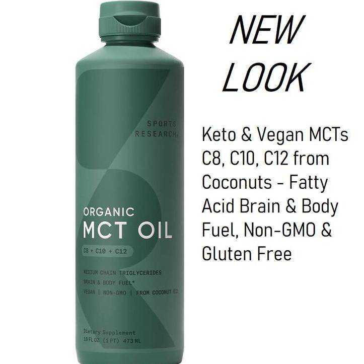 

Sports Research MCT Oil Unflavored 473ml vegan keto gluten dairy free ___maxie