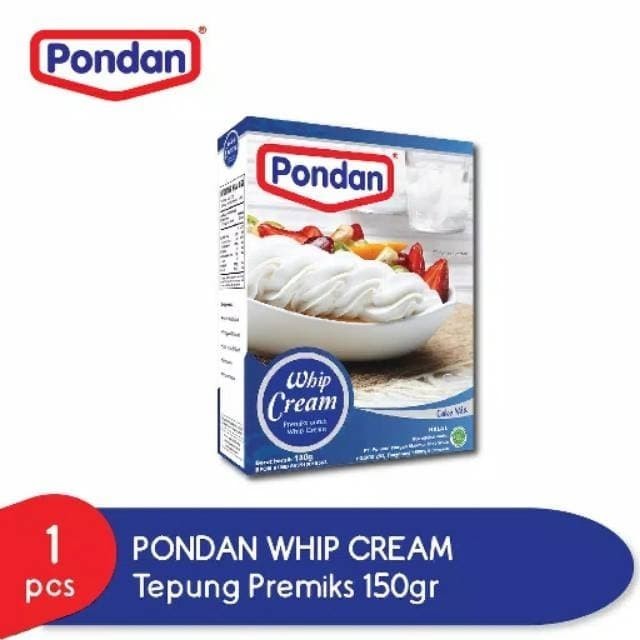 

Whip Cream Bubuk Pondan Whipping Cream Instant 150Gr