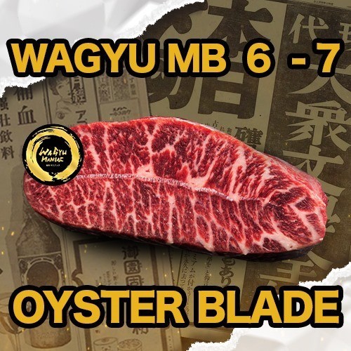 

Ayala - Oysterblade Wagyu Steak Beef - Tokusen Mb 7 Daging Steak