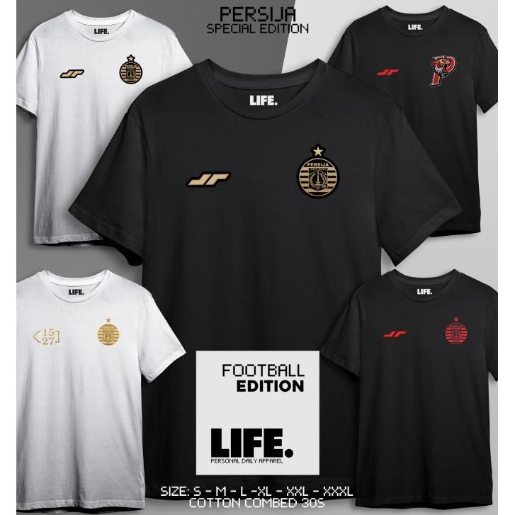 Kaos PERSIJA model Jersey Bola Special Edition 1537 Bahan Katun Combed