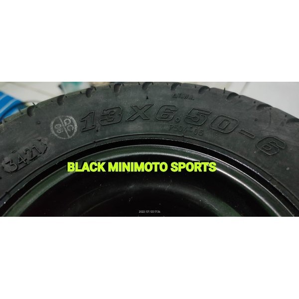 Ban Plus Velg Ukuran 13 X 6.50 - 6 New Barang Import - Velg+Ban Goped Scooter Monkey Gorilla Ring 6