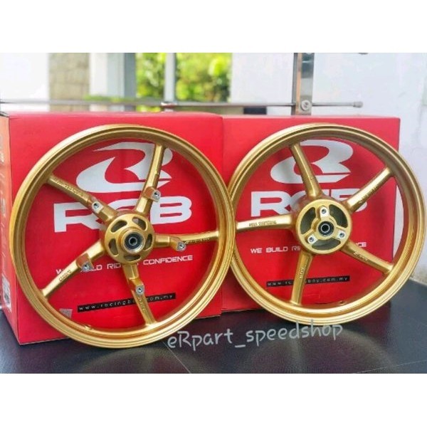 Velg Rcb Racing Boy Sp 522 Satria Fu Karbu Old Fu Fi Injeksi Palang 5 Gold 160 185 Road Race Bkn