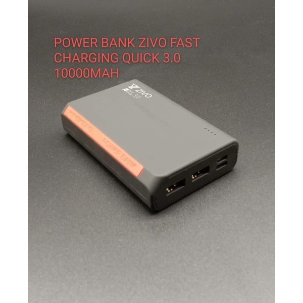 Power Bank Zivo 10000Mah Fast Charging