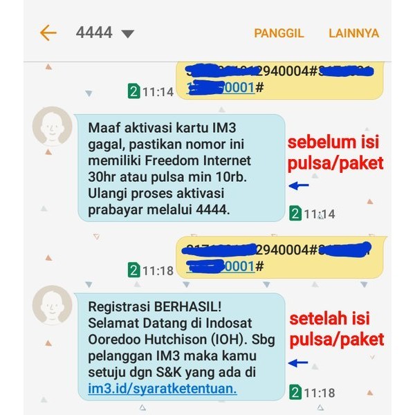 Nomor Cantik Indosat Im3 Ooredoo 11 Digit Kartu Perdana 4G . Bukan 10 Digit Nomer Angka