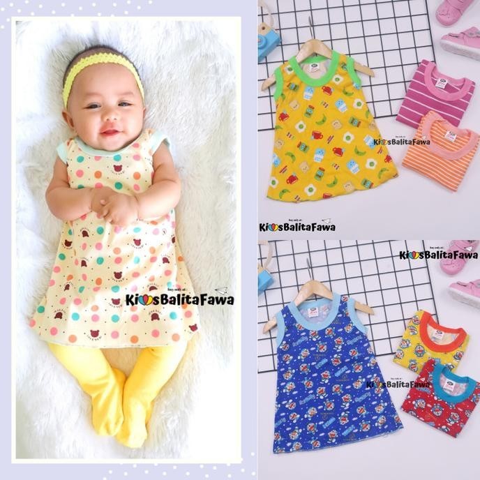 (BISA PILIH MOTIF) Daster Yukensi uk Bayi 0-12 Bulan / Baju Anak Cewek ulttiinicholasmii