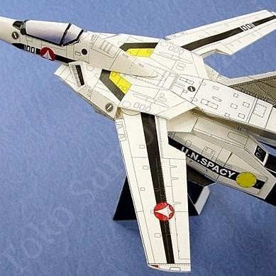 Figure Diorama Paper Craft Valkyrie Papercraft Pesawat Jet Tempur