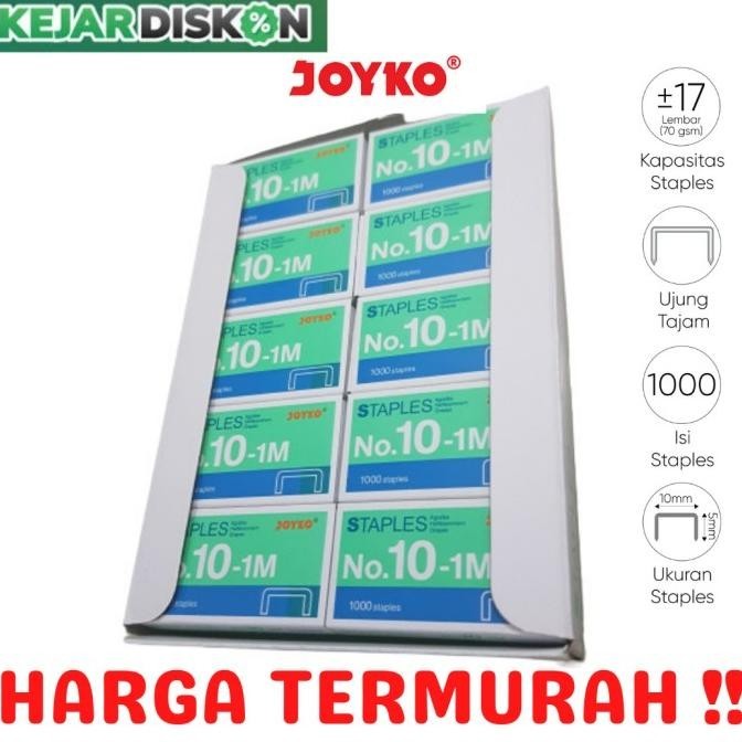 

Termurah!! Staples Joyko No.10 Kecil Isi Stapler Hekter No.10-1M