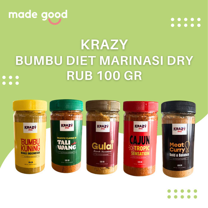 

Krazy Spices Bumbu/Seasoning Marinasi Dry Rub 100 Gr