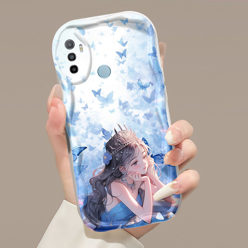 Casing Hp OPPO A53 2020 A53s A32 A33 2020 A11s Case hp ponsel pola Anime perempuan Casing lunak gel 