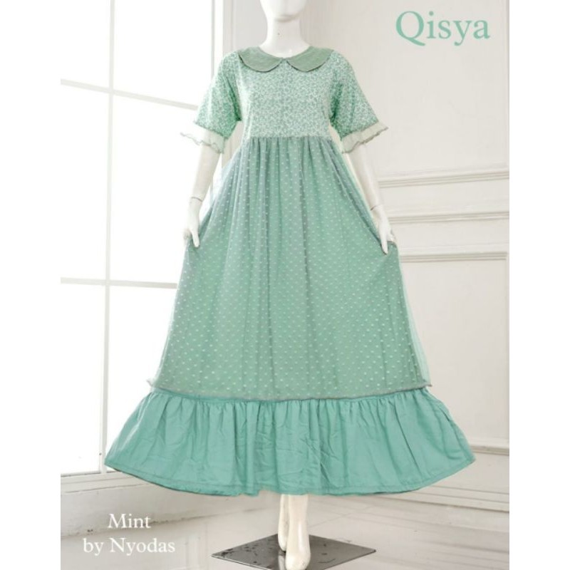 PROMO! Daster Shabby Ala Barbie dengan Dot Tile Cantik Lengan Pendek HD38 Daster Princess Homedress 