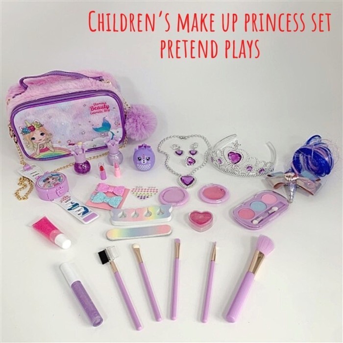 

Children Princess Play Set Make Up Bag Princess Pretend Plays
